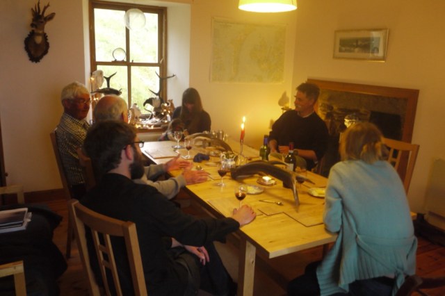 First dinner with Menno, Janie, Lottie and Dave