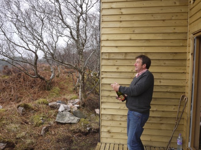 Christening The Cabin.