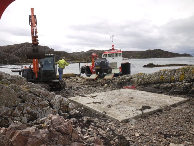 Unloading our New Toy