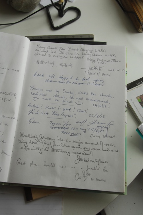 The Rona Visitors Book