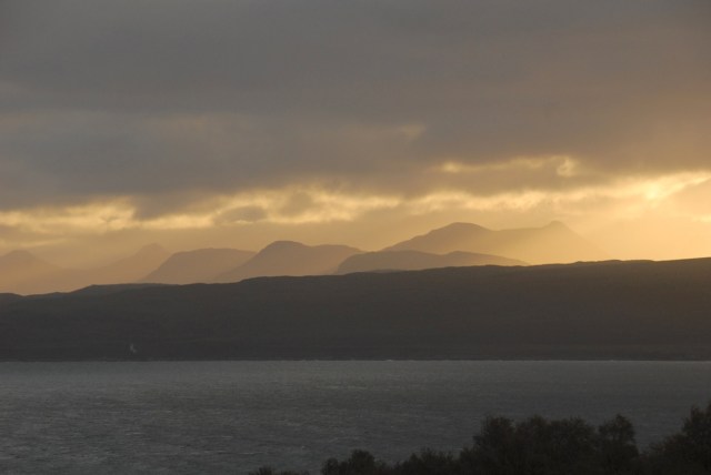 The Kinlochewe Hills From the East of Rona