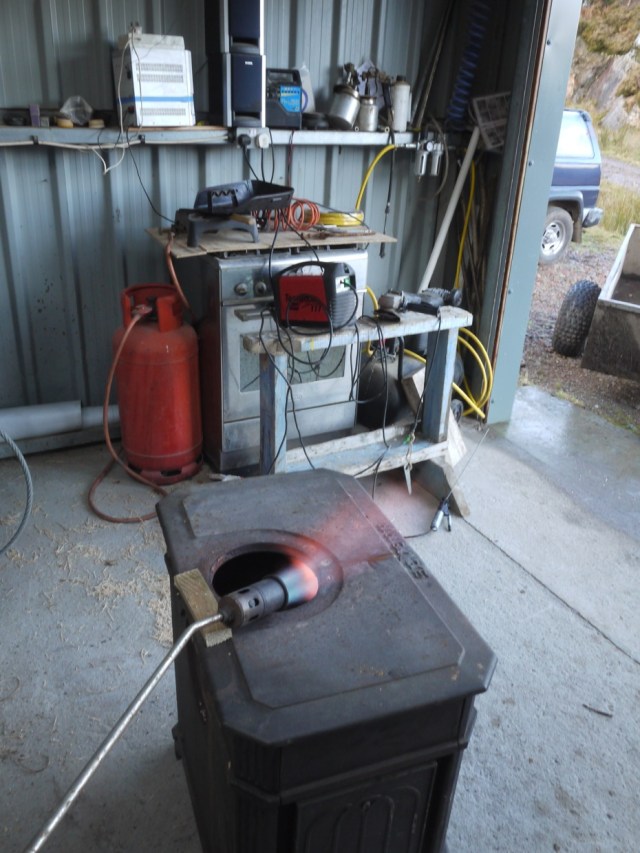 Heating up the Plate For Welding.