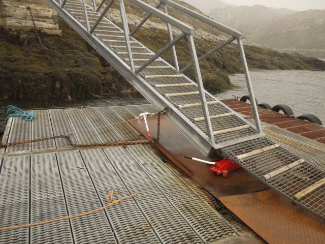 Repositioning the gangway