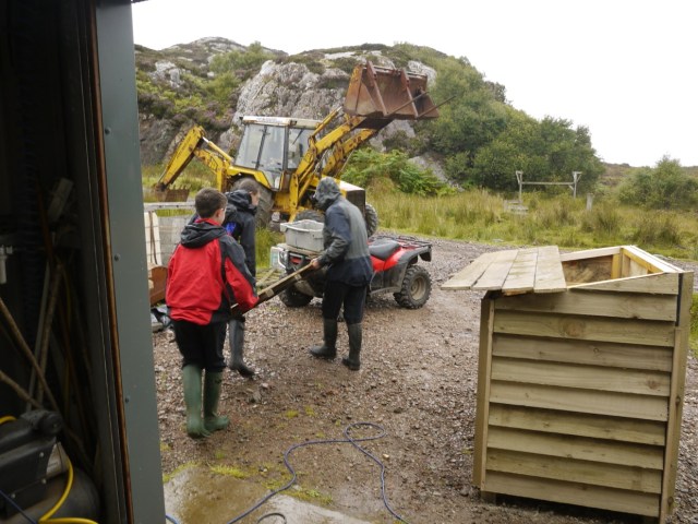 Stuart and Family Mucking in.