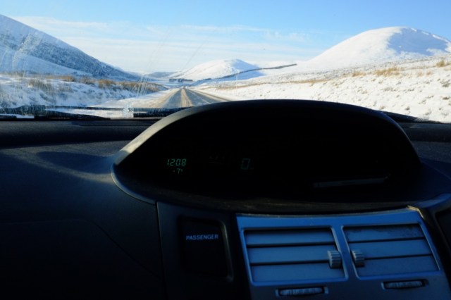 Heading Home, Temperature Plummeting, -7