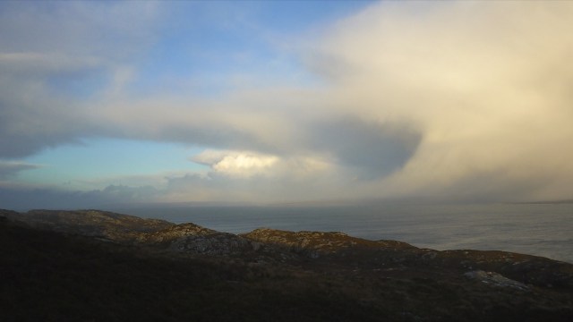 Snow heading to Shieldaig
