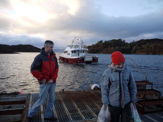 Chris and Lucy Arrive with The Christmas Mail